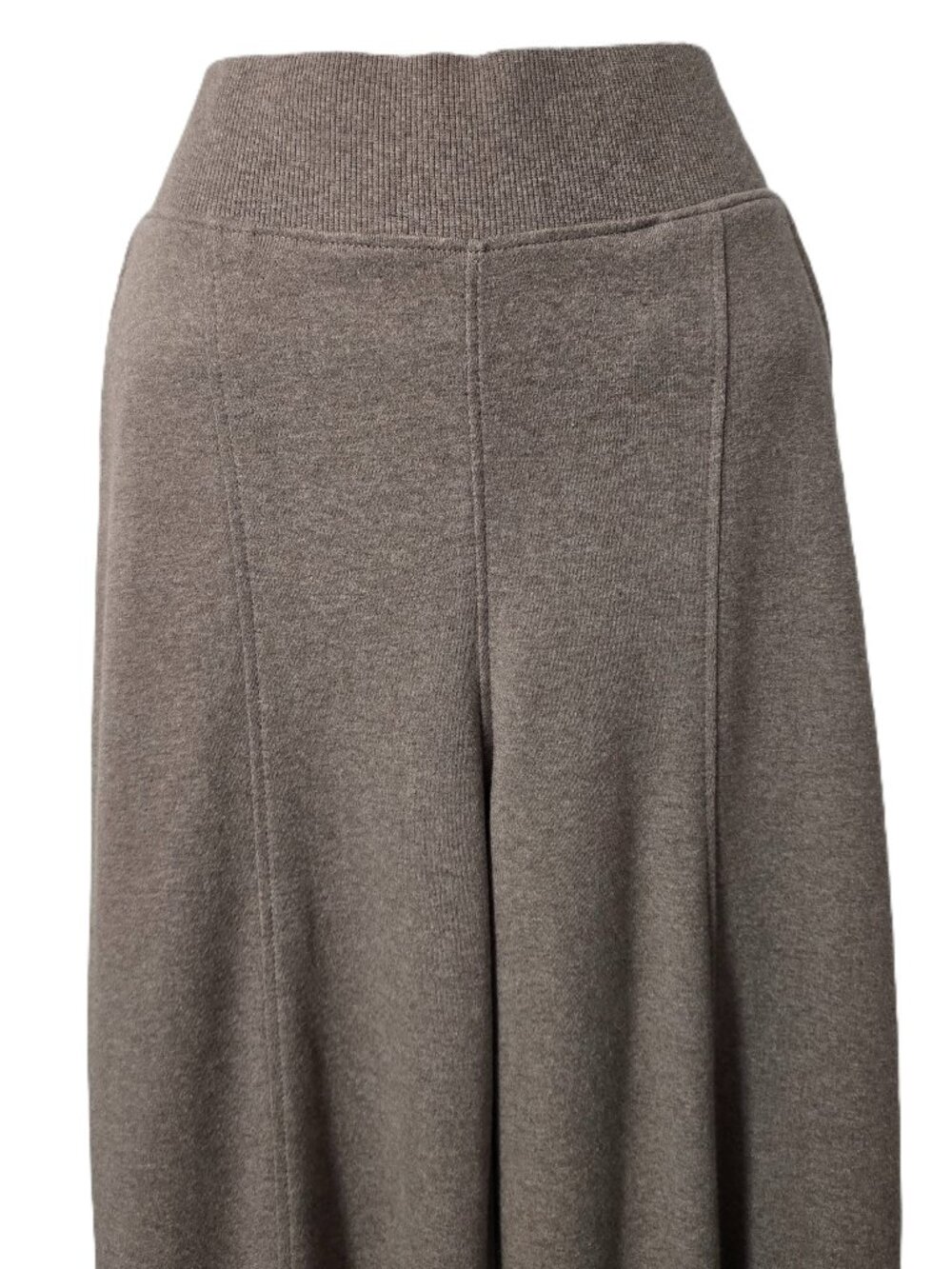 Pact Airplane Wide Leg Pants XS Organic Cotton Pintuck Sweats 2 PAIR Taupe Cream - Picture 5 of 14